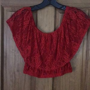 Lace crop top